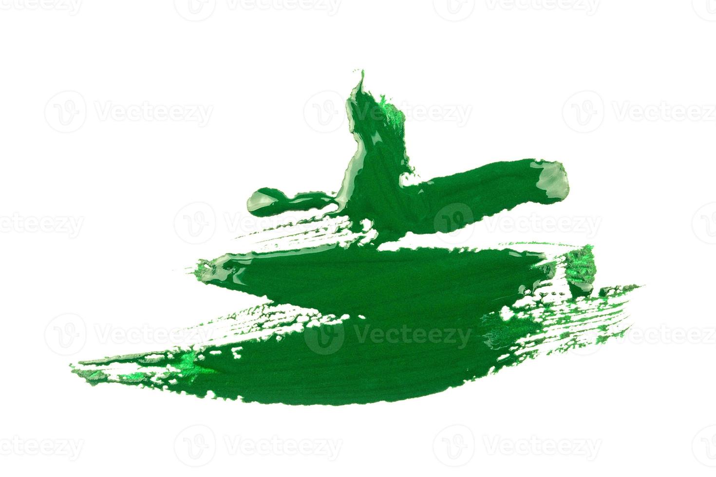 green paint on white background photo