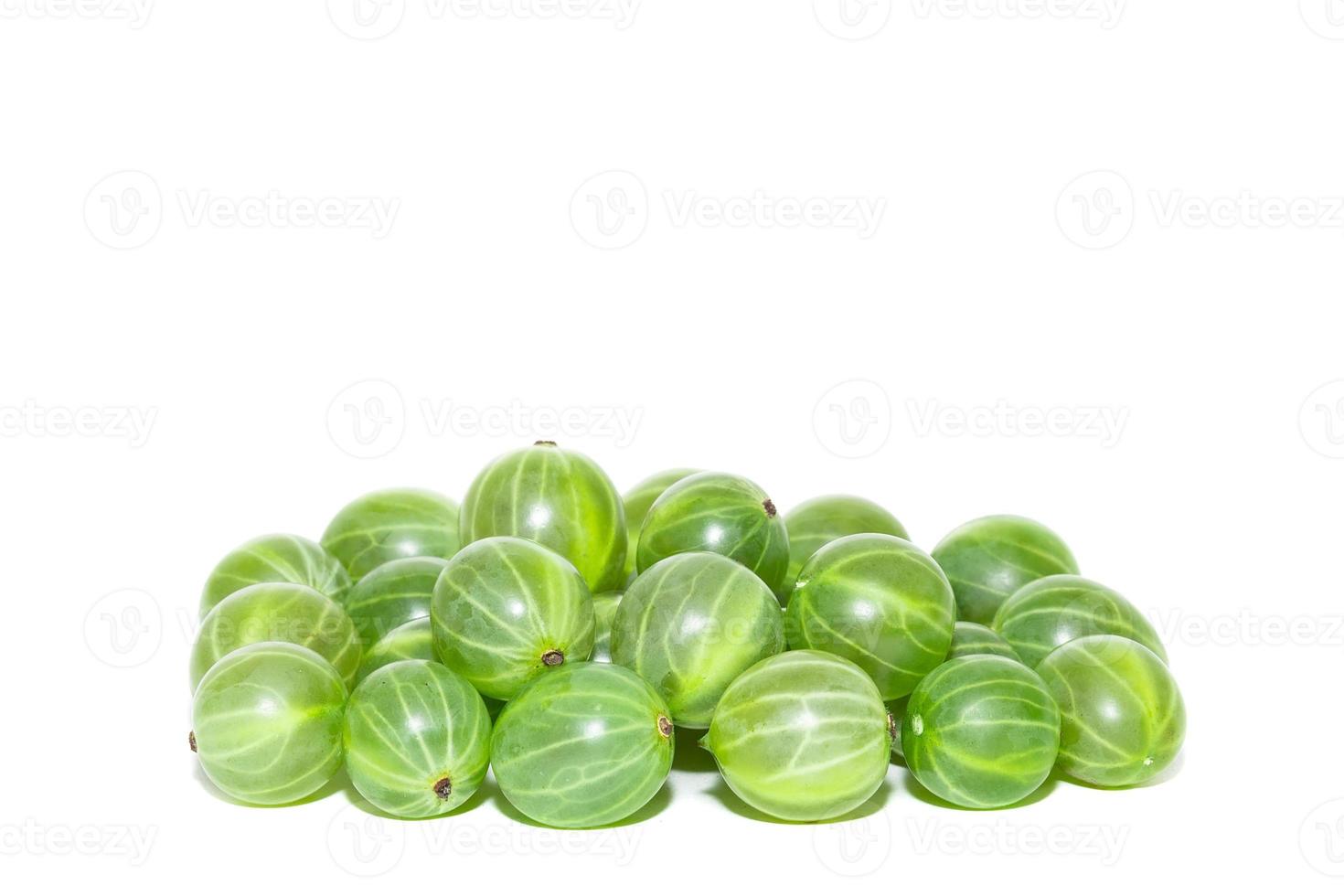 Gooseberries on a white background photo