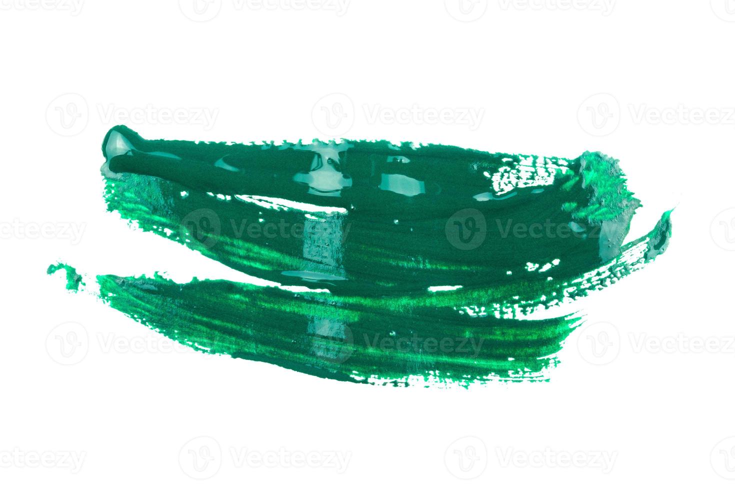 green paint on white background photo