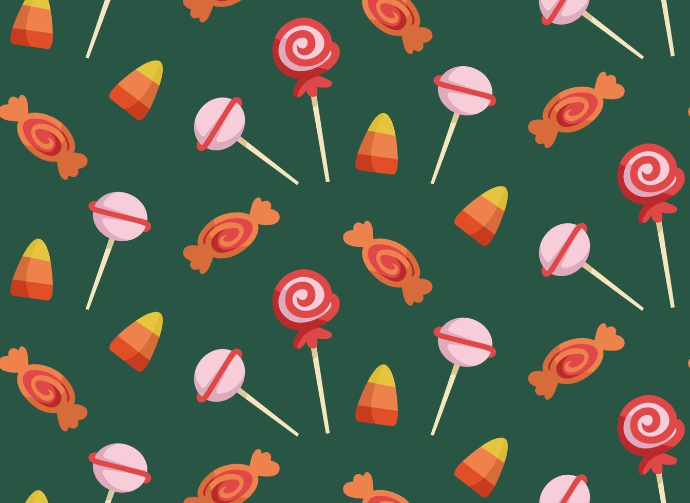 Seamless pattern with sweets. Holiday texture in cartoon style. vector