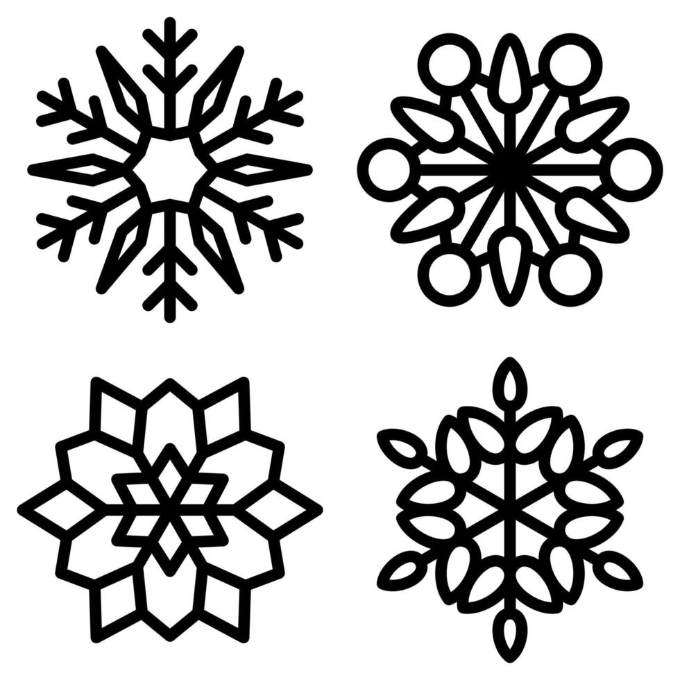 Snowflake isolated on white background vector