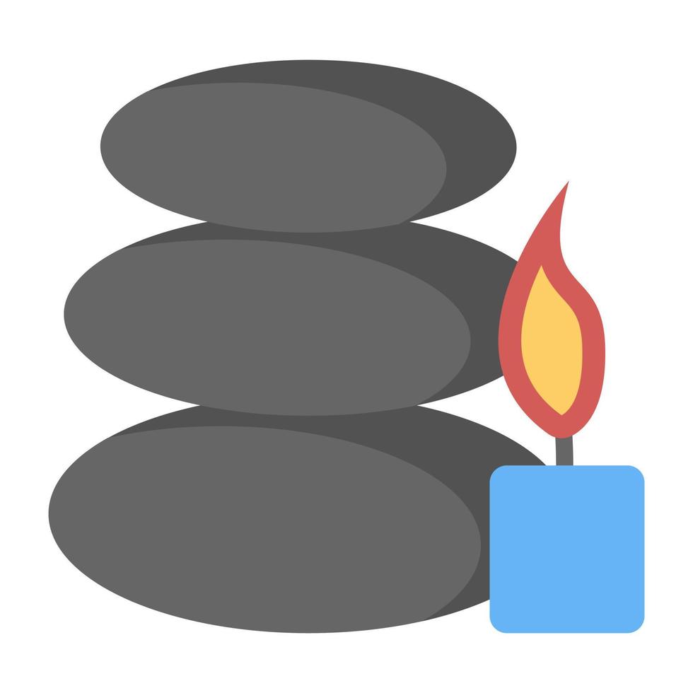 Trendy Stone Therapy vector