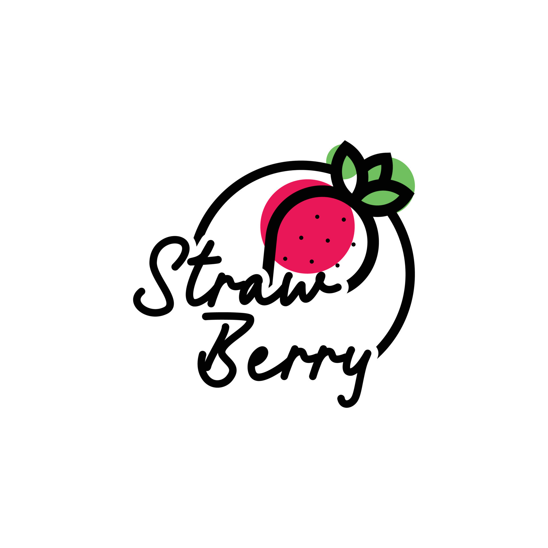 Strawberry Logo Design Concept Vector 13466633 Vector Art at Vecteezy