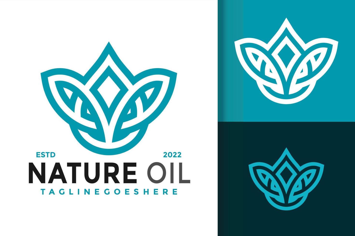 diseño de logotipo esencial de aceite de hoja natural, vector de logotipos de identidad de marca, logotipo moderno, plantilla de ilustración vectorial de diseños de logotipos