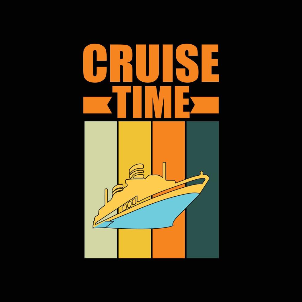 Cruise T-shirt design vector