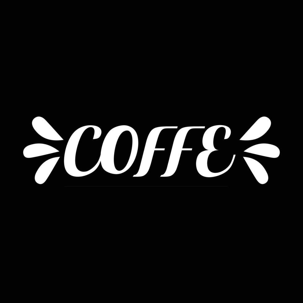 Coffee T-shirt design vector