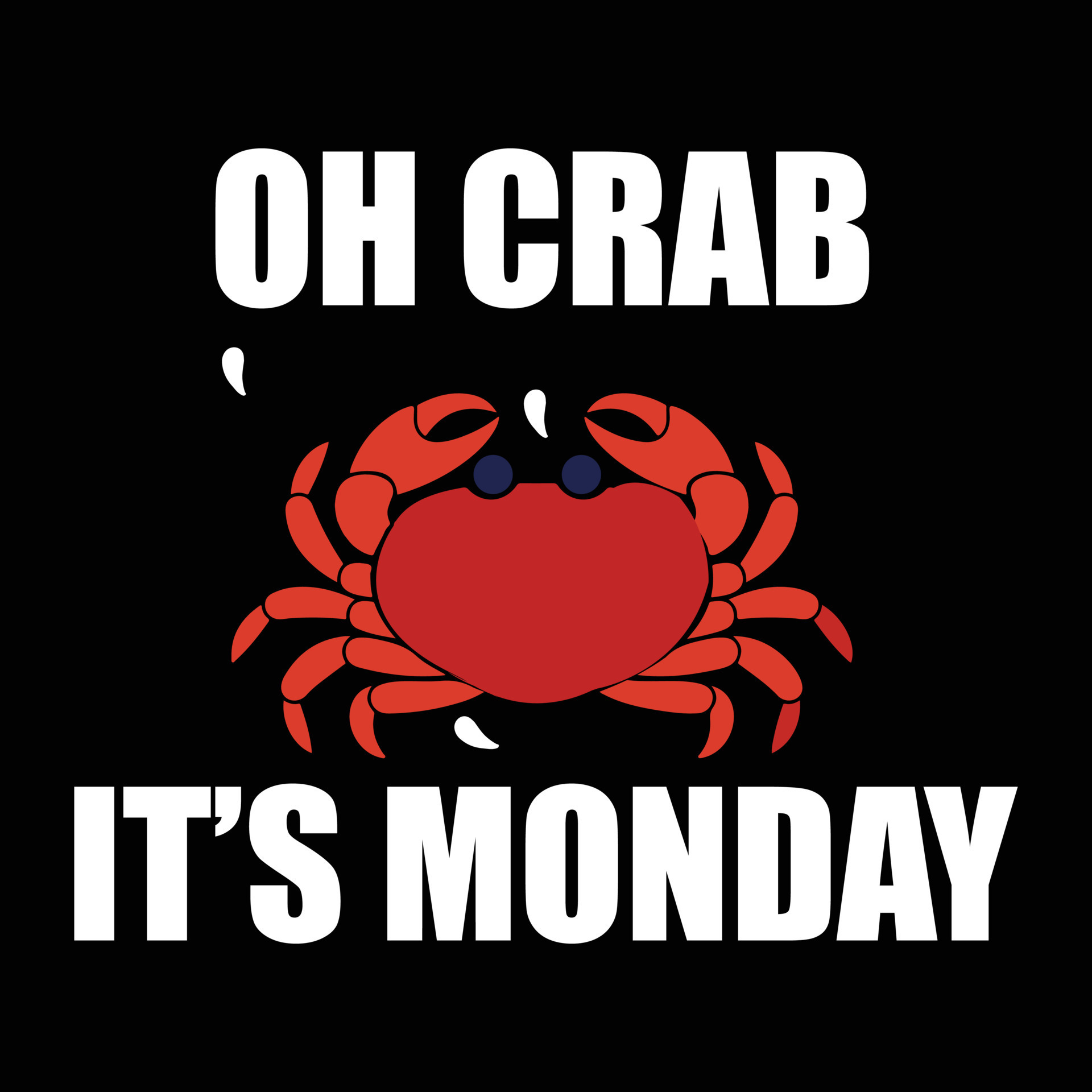 Crab Tshirt design 13466759 Vector Art at Vecteezy