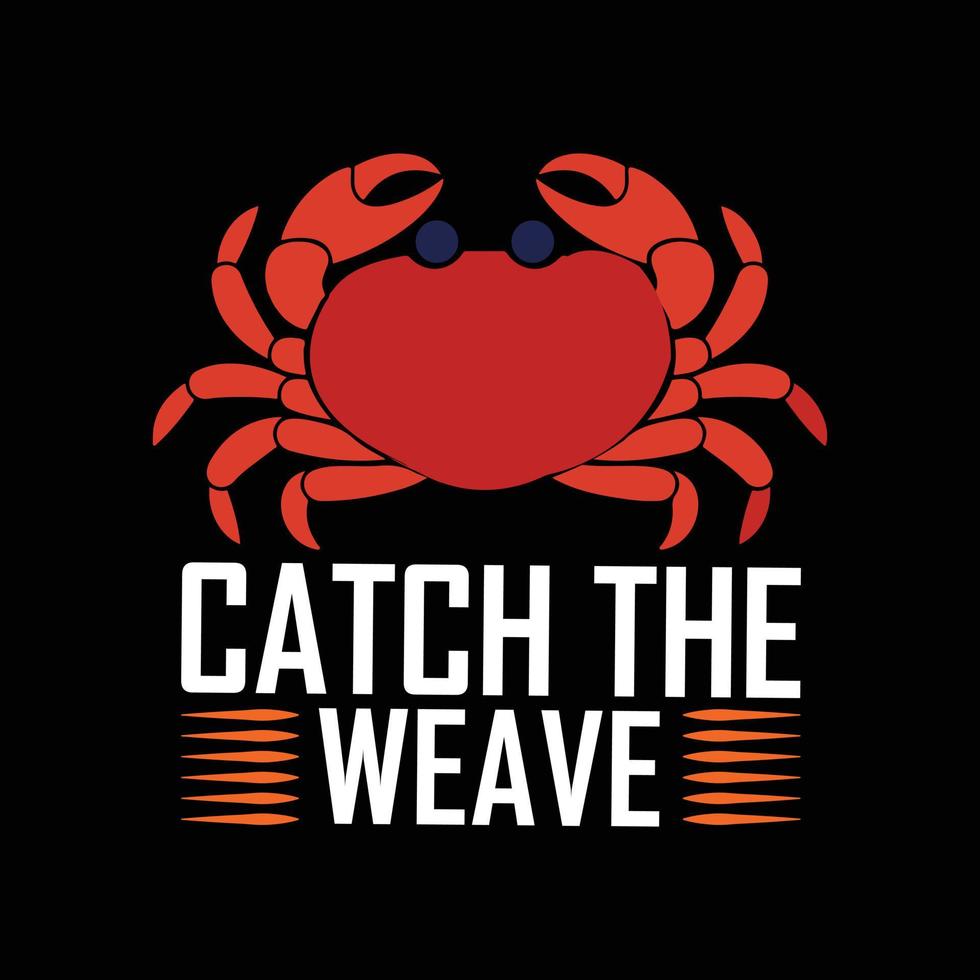 Crab T-shirt design vector