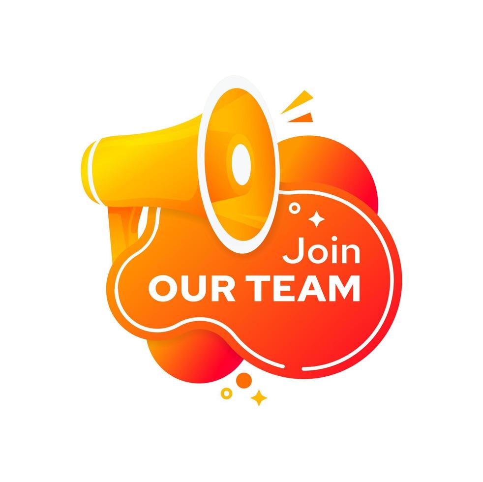 Join our team, company employee hiring icon vector