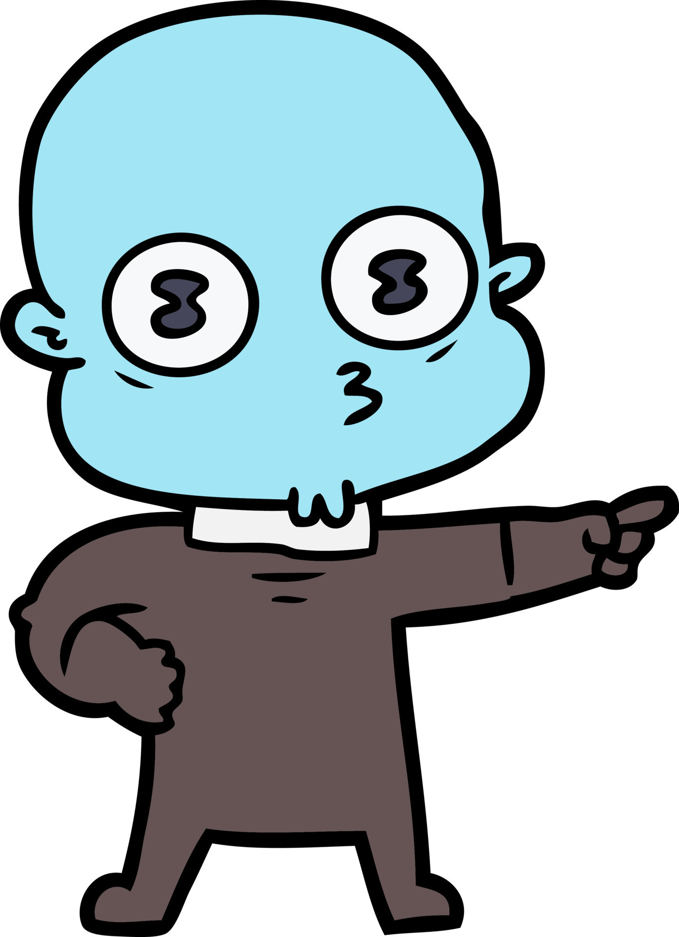 Cartoon weird alien 13467196 Vector Art at Vecteezy
