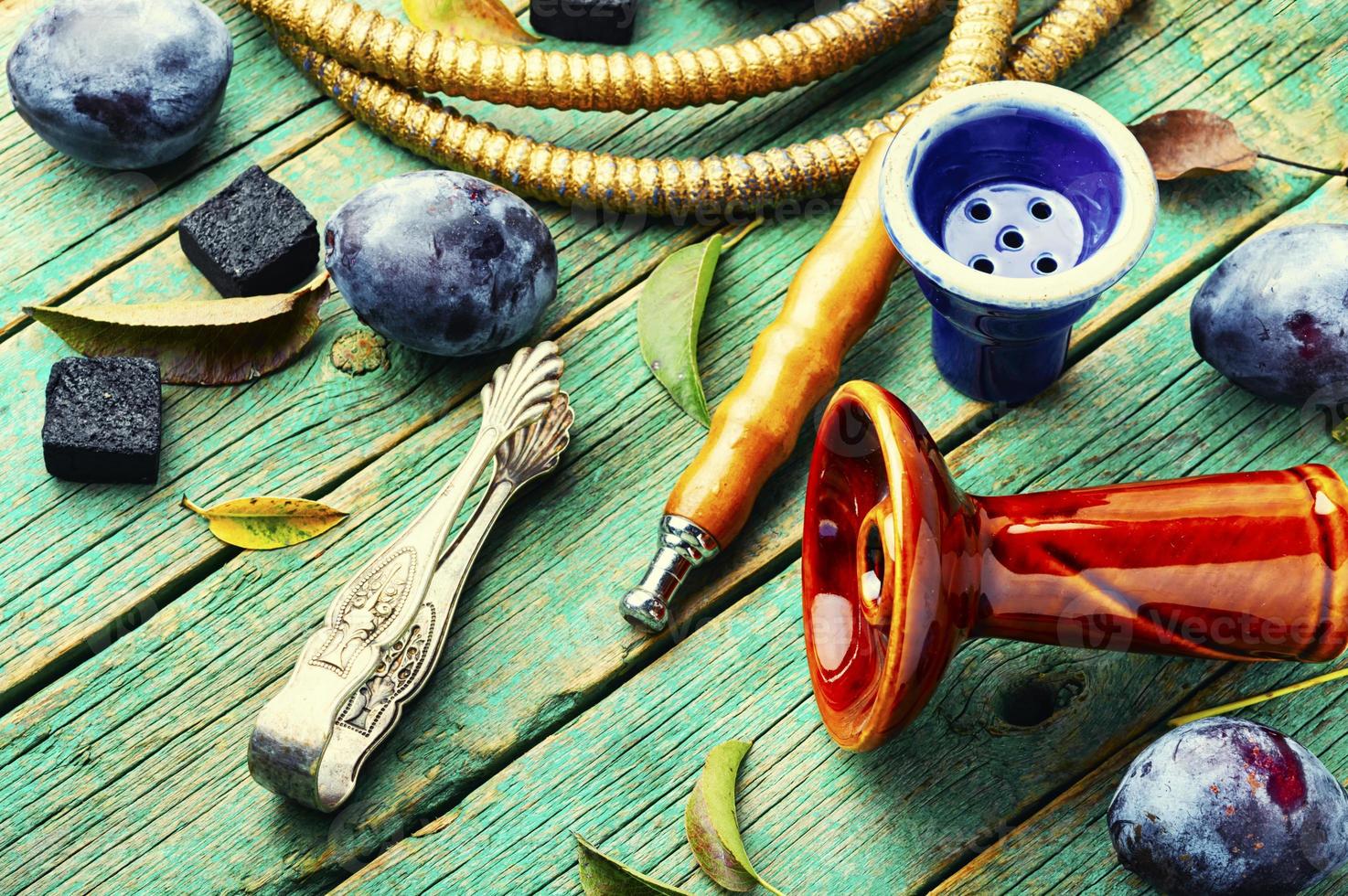 Arabic hookah with plum 13467211 Stock Photo at Vecteezy