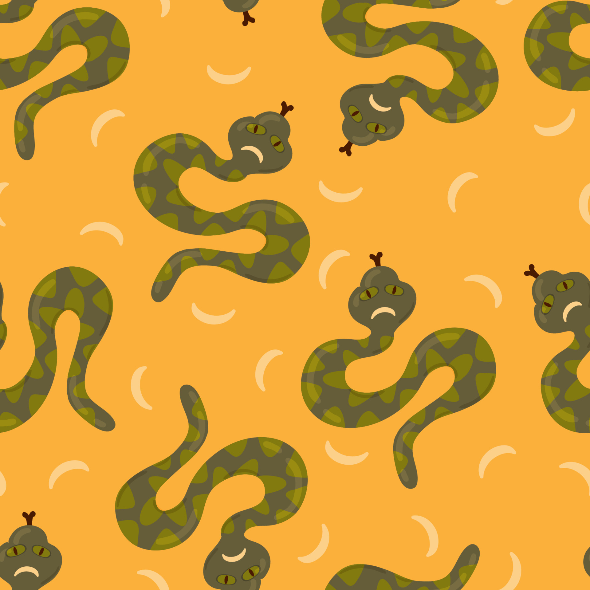 Halloween vector cartoon seamless pattern with Celestial Snake, mystic  animal, moon serpent, witch mystical graphic element. Spiritual background  for wallpaper, wrapping, packing, and backdrop. 13467303 Vector Art at  Vecteezy