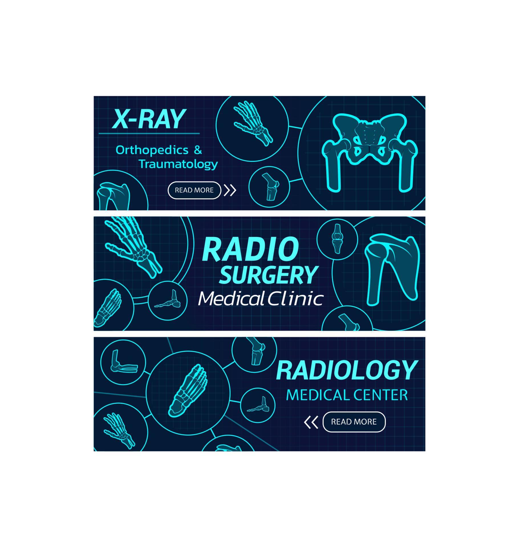 Radiology medical center vector Xray banners 13467442 Vector Art at