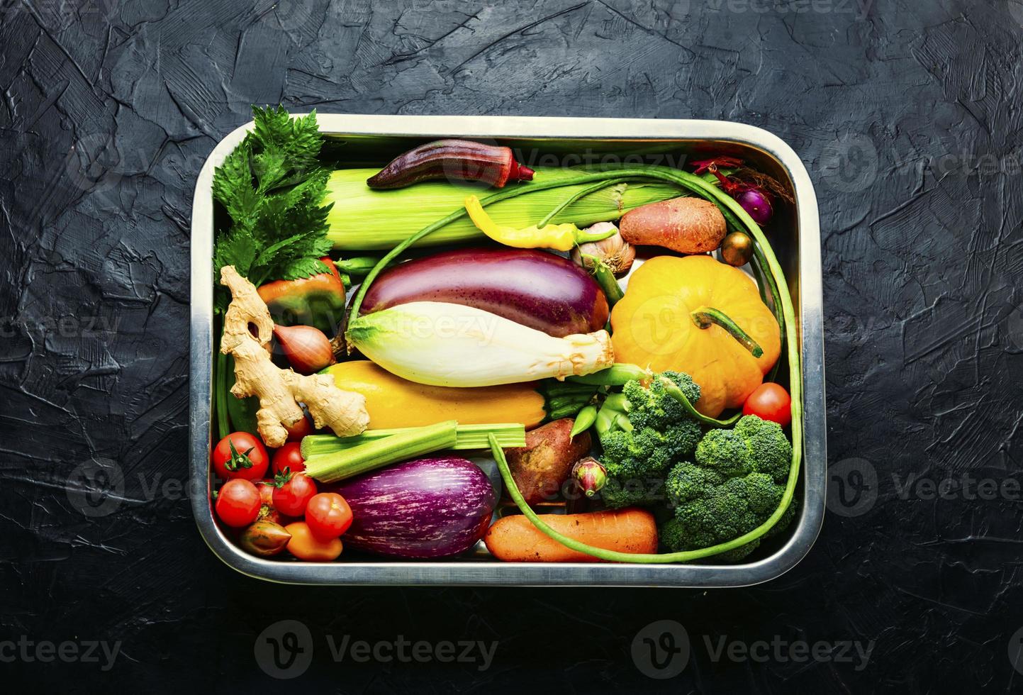 Set of raw vegetables 13467628 Stock Photo at Vecteezy