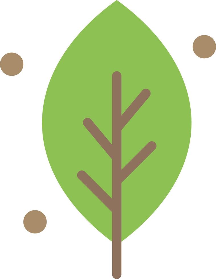 ecología hoja naturaleza primavera color plano icono vector icono banner plantilla