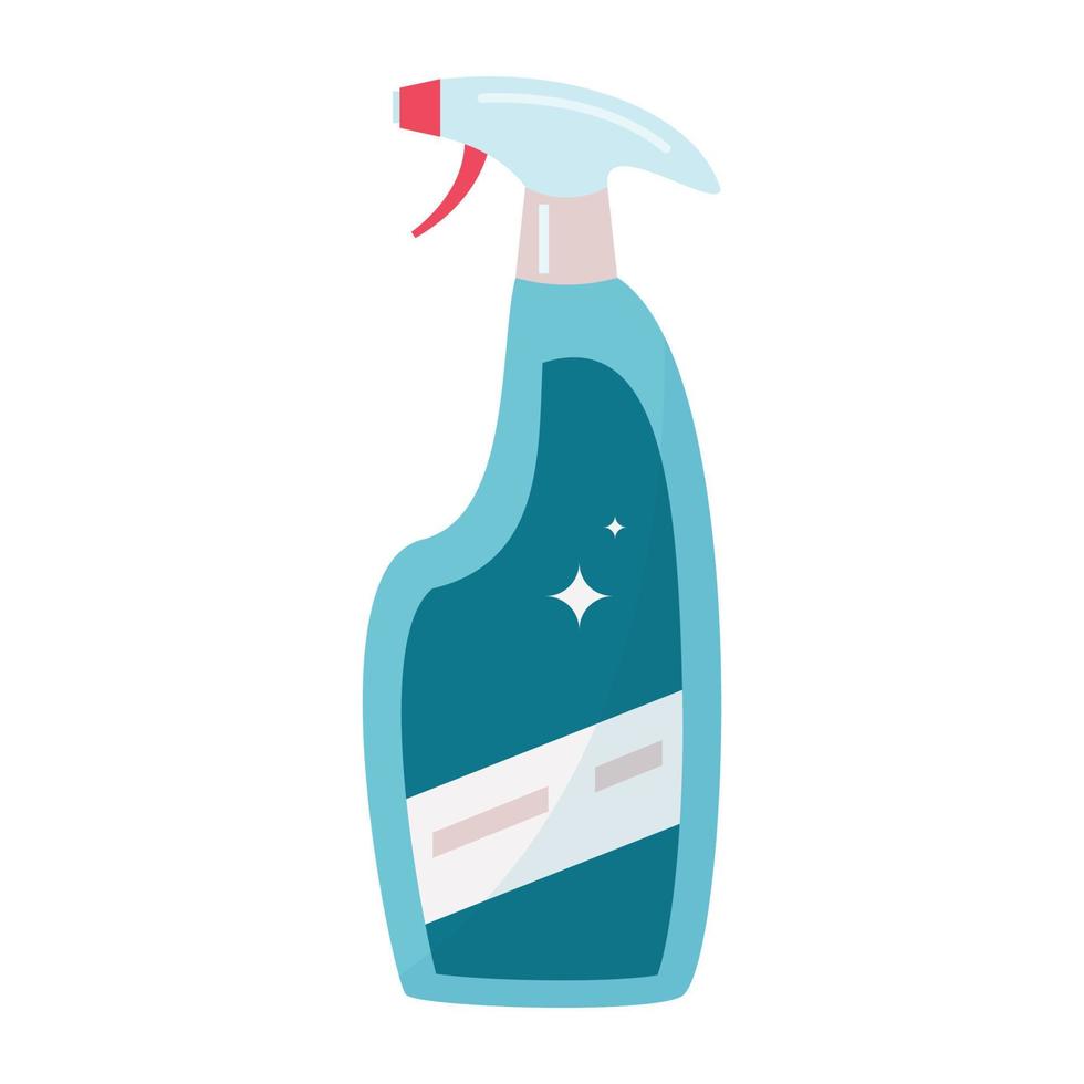 plastic bottle of disinfectant spray vector