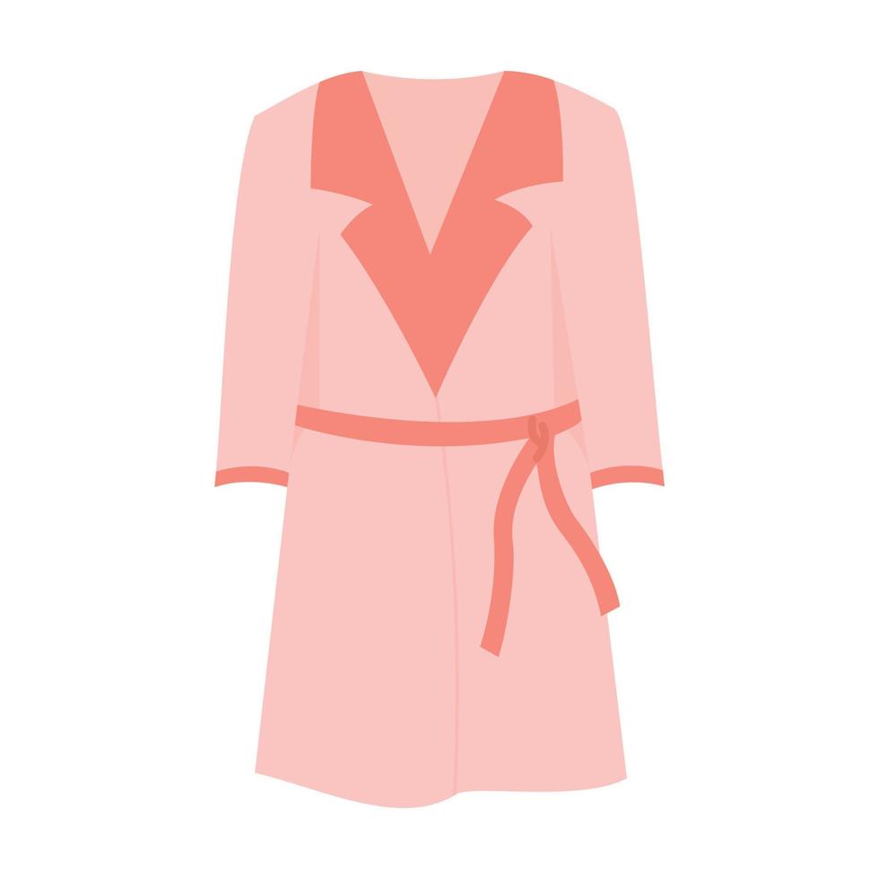 illustration of pink bathrobe vector