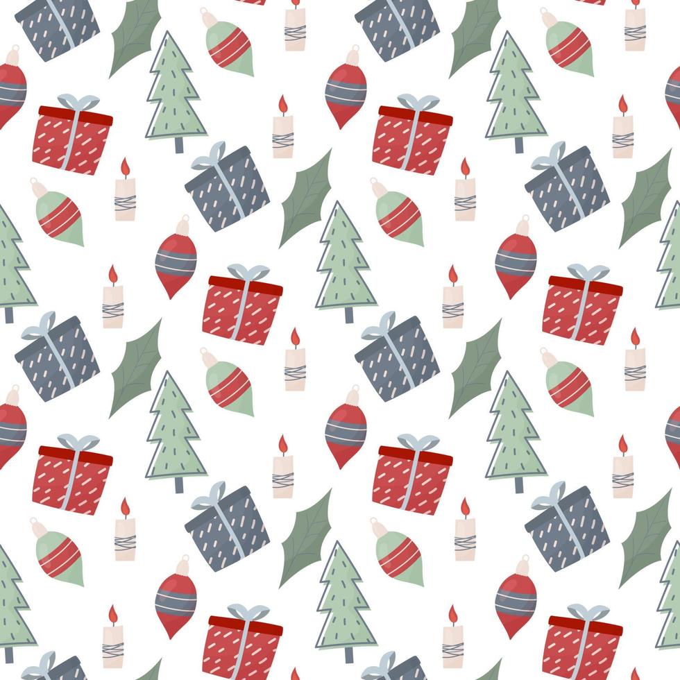 merry christmas pattern vector