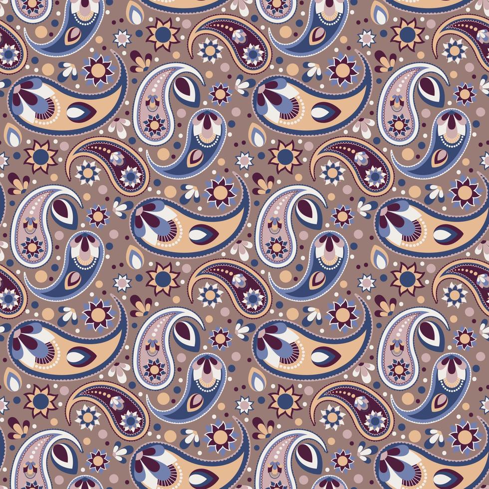 paisley seamless pattern vector