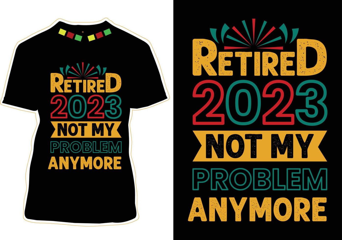 New Year T-shirt Design vector