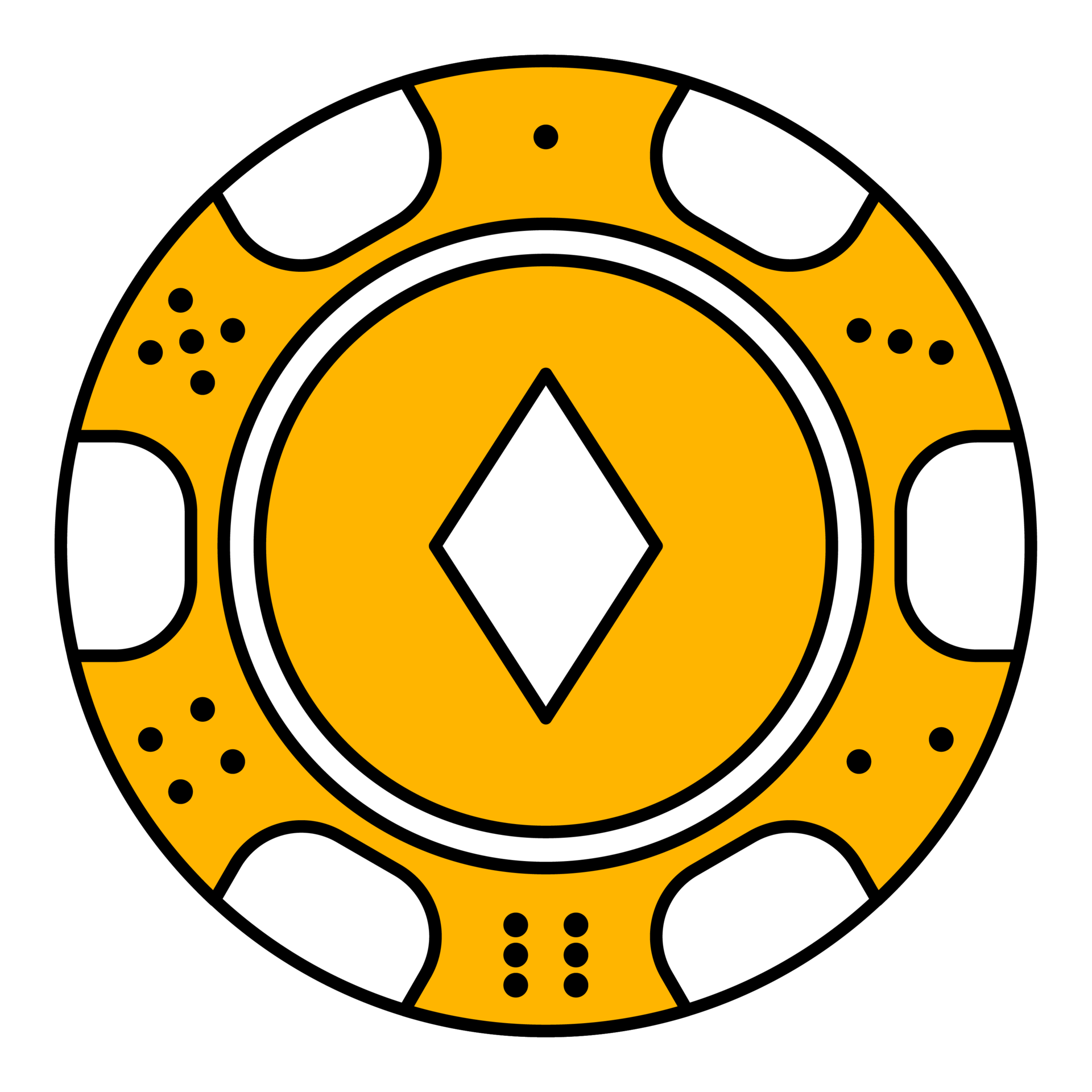 casino poker chip icon 13468087 PNG
