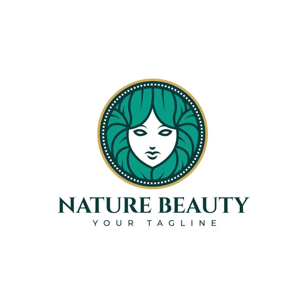 an illustration of Nature beauty logo vector