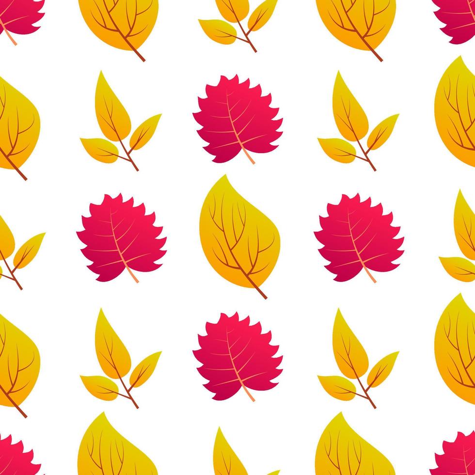 fondo transparente de otoño con hojas coloridas de arce. diseño para carteles de temporada de otoño, papeles de regalo y decoraciones navideñas. ilustración vectorial vector