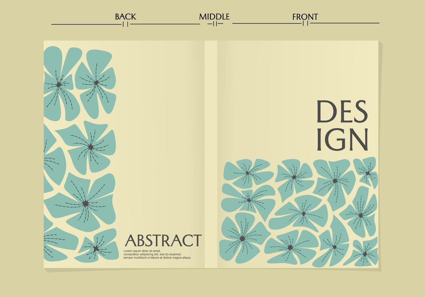 set of beautiful cover page templates.abstract floral designs with geometric shapes.for notebooks, planners, brochures, books, catalogs vector