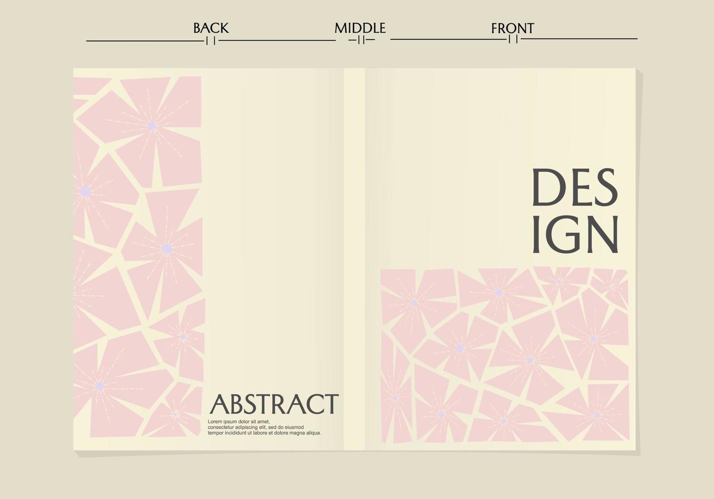set of beautiful cover page templates.abstract floral designs with geometric shapes.for notebooks, planners, brochures, books, catalogs vector