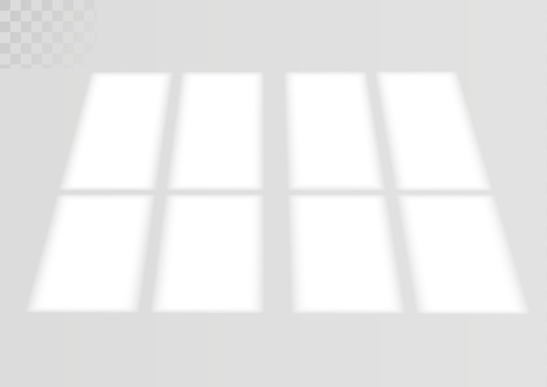 Window and blinds shadow. Realistic light effect of shadows and natural lighting. Vector