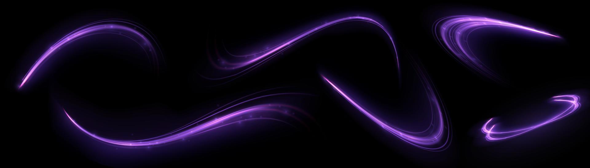 Glowing shiny lines effect vector background. Luminous white lines of speed. Light glowing effect. Light trail wave, fire path trace line and incandescence curve twirl.