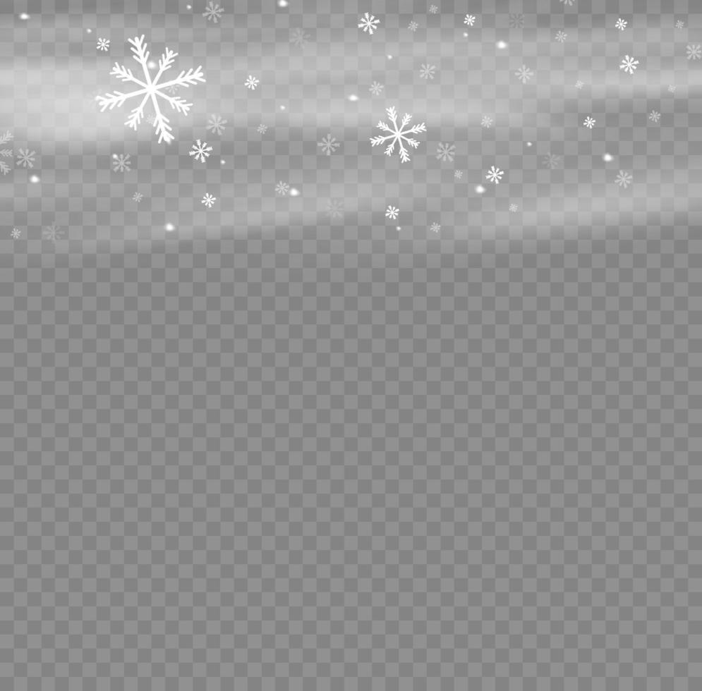 nieve y viento. elemento decorativo degradado blanco.ilustración vectorial. invierno y nieve con niebla. viento y niebla. vector