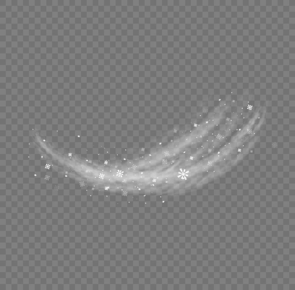 Snow and wind. White gradient decorative element.vector illustration. winter and snow with fog. wind and fog. vector