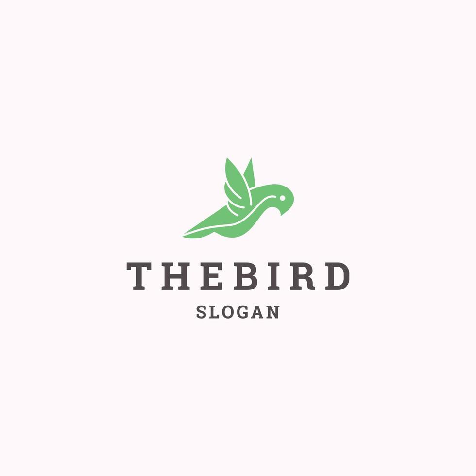 The bird logo icon design template vector