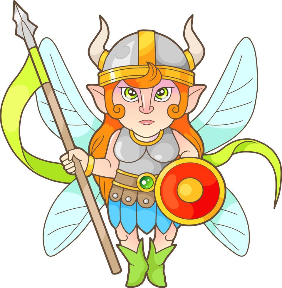 cute fantasy elf vector