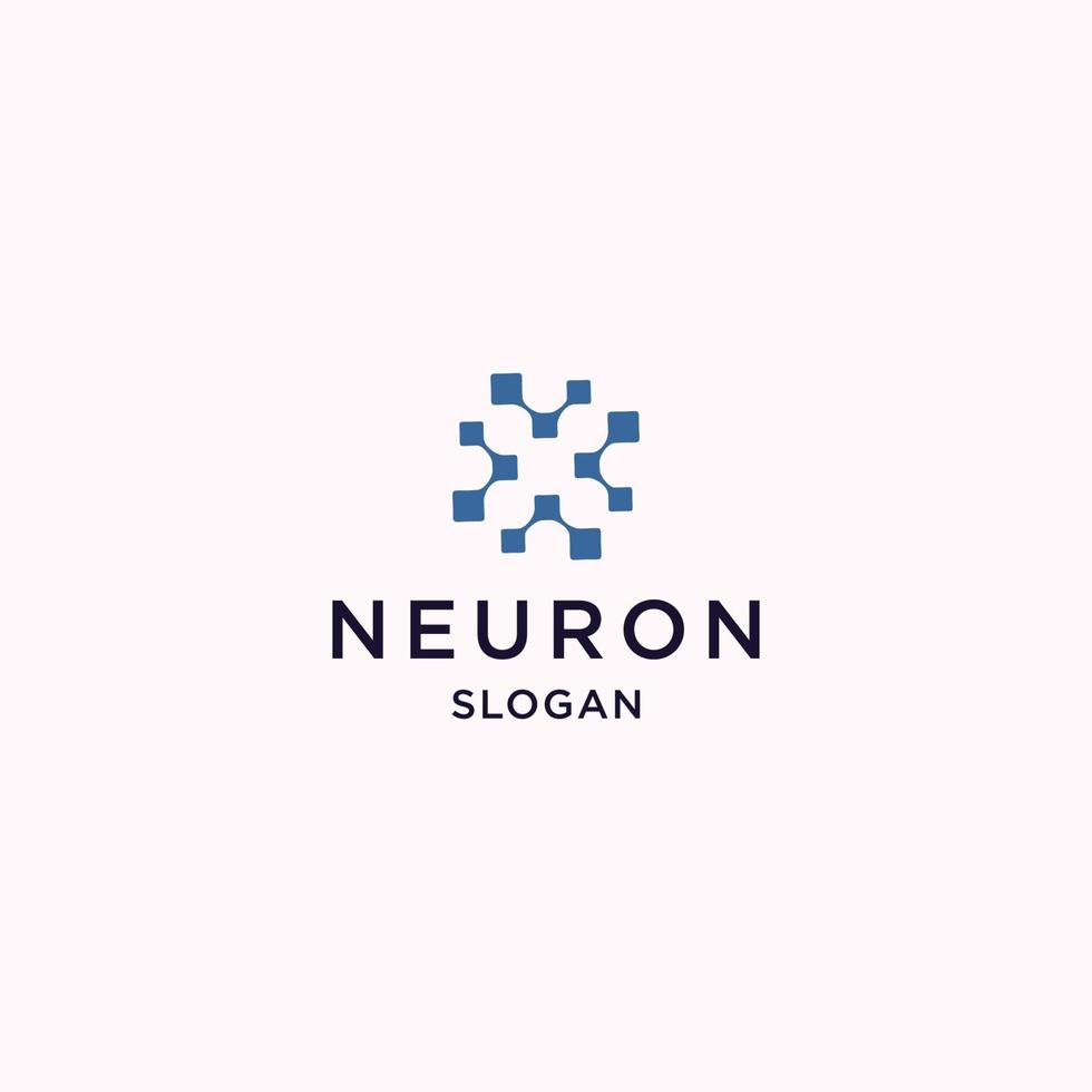 Neuron logo icon design template vector illustration