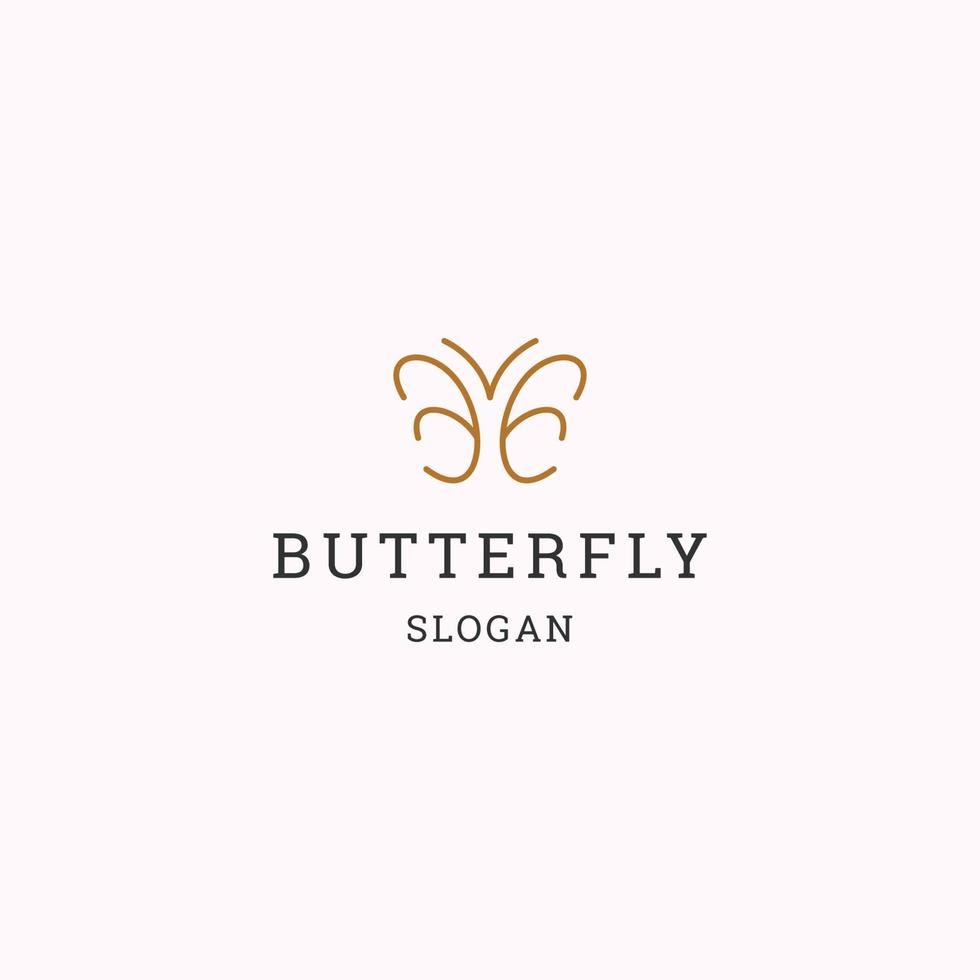 plantilla de diseño de icono de logotipo de mariposa vector
