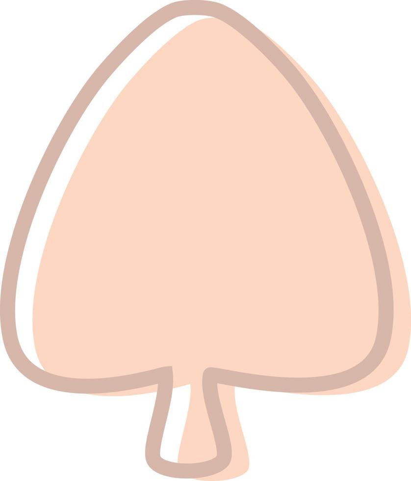 Tree in a shape of leaf, illustration, vector, on a white background. vector