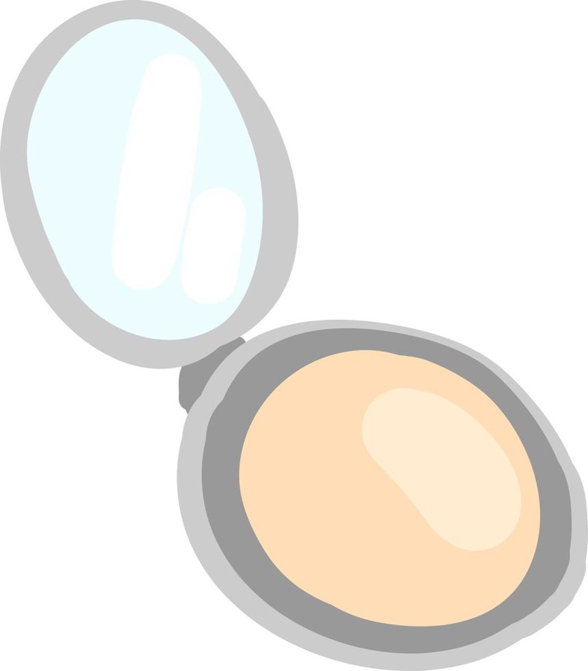 Face powder, illustration, vector on white background.