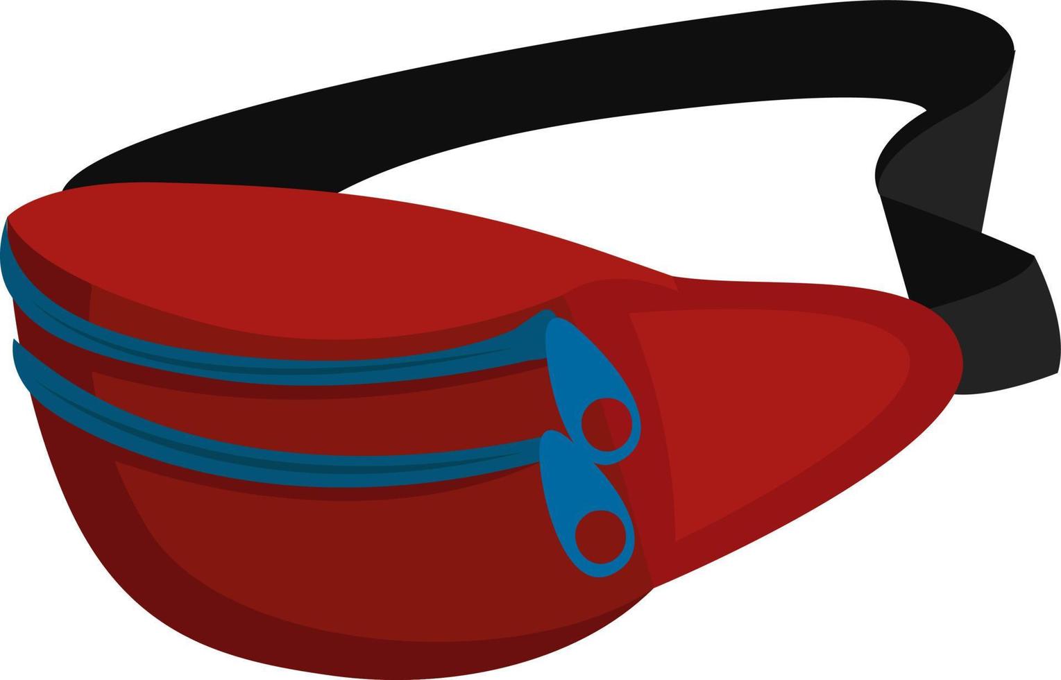 Waist bag, illustration, vector on white background
