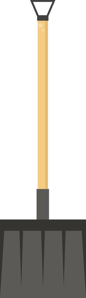 Snow shovel, illustration, vector on white background.