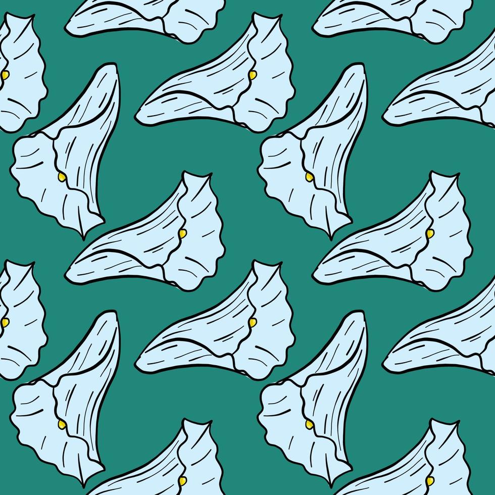 Callas pattern , illustration, vector on white background