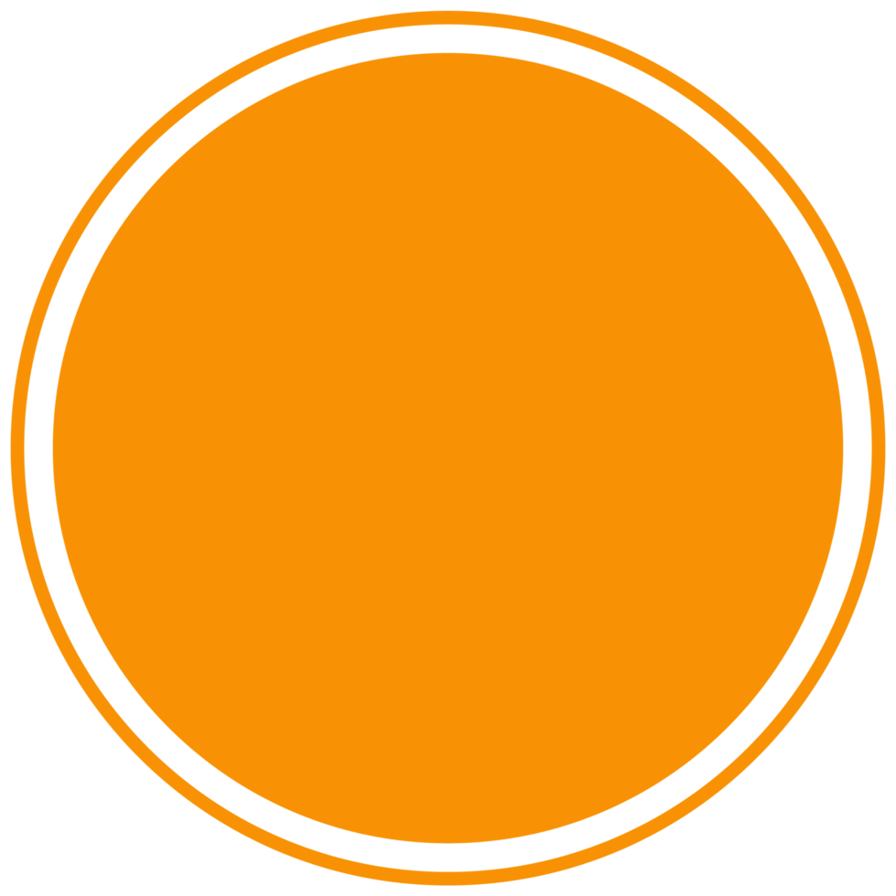 Orange round background for text. Create posts, stories, headlines, highlights. Transparent PNG Clipart