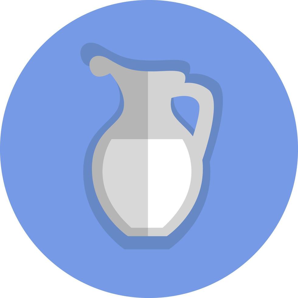 Jug of milk, illustration, vector, on a white background. vector