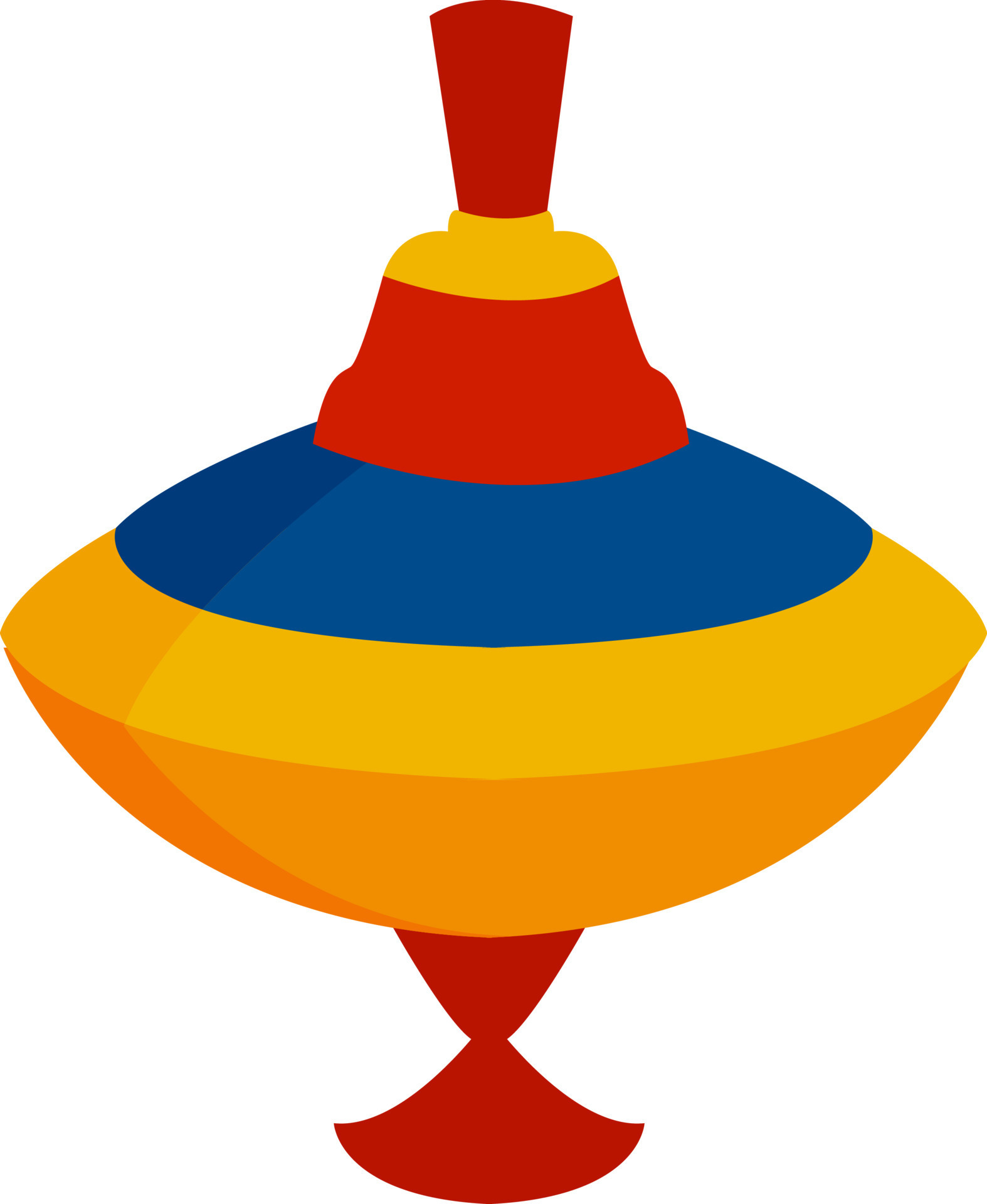 Spinning top, illustration, vector on white background. 13470643 Vector