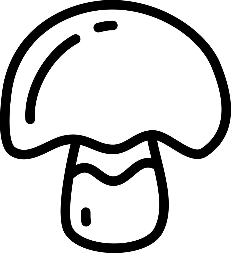 Champignon mushroom, illustration, vector on a white background