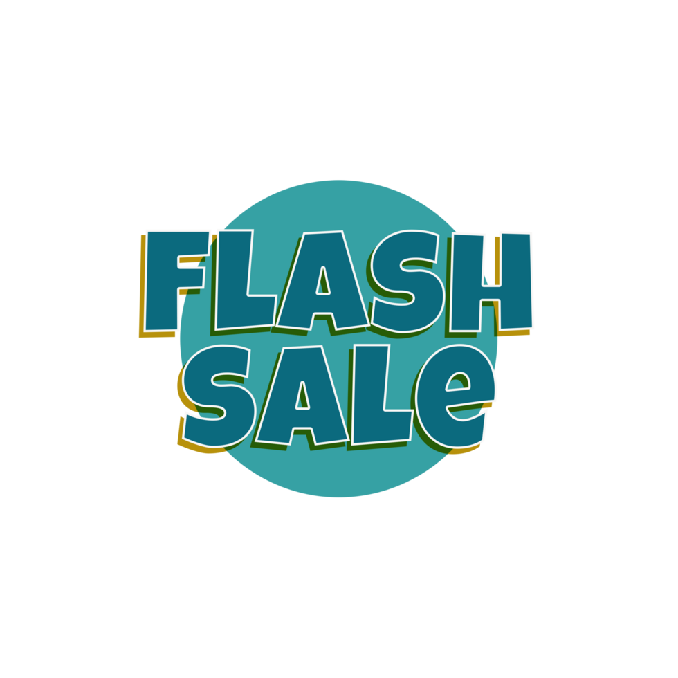 Sale Shopping Poster or banner with Flash icon and text png