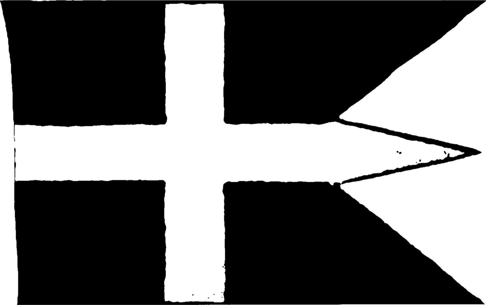 Sweden, royal navy flag, 1910, vintage illustration vector