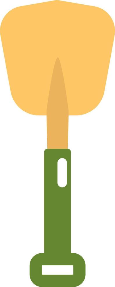 Yellow shovel,illustration, vector, on a white background. vector