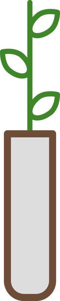 Pothos plant in pot, illustration, on a white background. vector